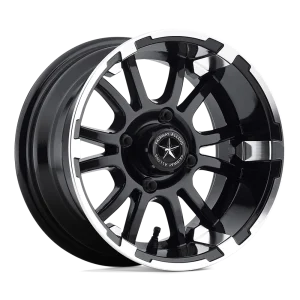 Fairway Alloys – FA132 SIXER – Black – 12″x6″ -20mm – Summer Wheels – FA-132-M